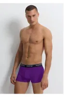 Mor Pamuklu Strech Cotton Erkek Boxer Wooster W-076 - 3 Adet Mor