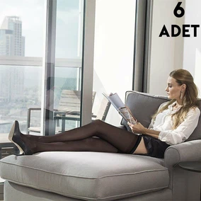 Müjde 70 Den Mus Kaçmaz Lastikli Çorap 6'lı Müjde 09-1 - Alternatif Görünüm