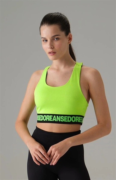 Neon Yeşili Kadın Spor Sütyeni Doreanse 5576