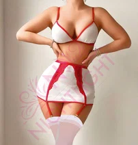 NightLight Jartiyerli Fantazi Hemşire Kostümü NightLight 7039