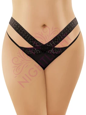 NightLight Dantelli Büyük Beden Erotik Külot NightLight 9154 - Alternatif Görünüm