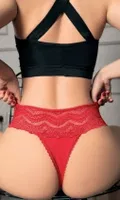 Kalın Bel Dantelli Battal Beden Fantezi Kadın Külot NightLight 9165-1 Kırmızı detay görünüm