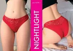 Bel Kısmı Dantelli Fantezi Kadın Külot NightLight 9170-1 Kırmızı