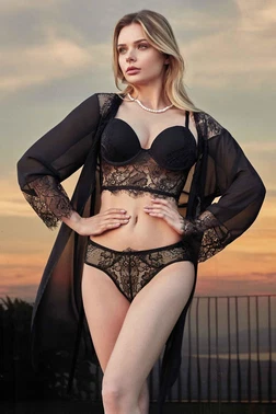 Nurteks Nurteks 3519 Destekli Yarım Büstiyer Kimono Takım - Alternatif Görünüm