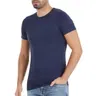O-Yaka Kısa Kollu Bambu Erkek Lacivert T-Shirt Yıldız 477