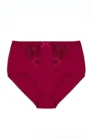 Önü Dantelli Yüksek Bel Külot High Cut %96 Pamuk ÖTS 4416 - 6 ADET detay görünüm