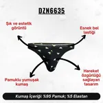 Ördek Desenli Siyah Erkek Tanga  Darkzone DZN6635 farklı açı