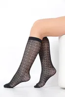 Orietta Çocuk Dizaltı Çorap Siyah Daymod D2222020 Siyah farklı açı