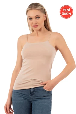 Özkan Örme Pamuklu Modal Esnek Rahat İnce Askılı Kadın Atlet Özkan 27042 