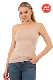 Özkan Örme Pamuklu Modal Esnek Rahat İnce Askılı Kadın Atlet Özkan 27042 