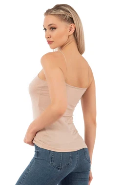 Özkan Örme Pamuklu Modal Esnek Rahat İnce Askılı Kadın Atlet Özkan 27042  - Alternatif Görünüm