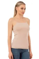 Örme Pamuklu Modal Esnek Rahat İnce Askılı Kadın Atlet Özkan 27042  Ten görsel 4