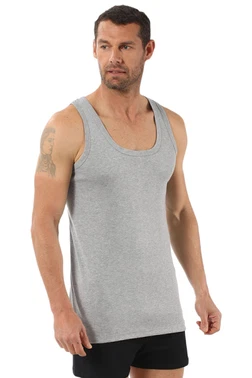 Özkan Özkan 0113 Erkek Pamuklu Ribana Esnek Yumuşak Kalın Askılı Atlet - Alternatif Görünüm