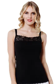 Özkan İnce Askılı Kare Yaka Modal Pamuklu Dantelli Kadın Atlet Özkan 23422