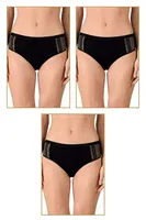 Özkan 25592 10lu Paket Kadın Modal Pamuklu Dantelli Bato Külot Siyah görsel 5