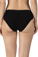 Özkan 25592 10lu Paket Kadın Modal Pamuklu Dantelli Bato Külot Siyah detay görünüm