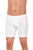 Paçalı 6'lı Paket %100 Pamuk Süprem Erkek Beyaz Boxer Yıldız 05 Beyaz