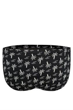 Darkzone Palmiye Desenli Siyah Erkek Slip  Darkzone DZN6478 - Alternatif Görünüm