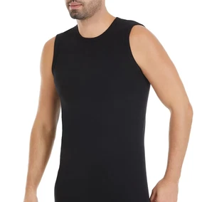 Yıldız Çamaşır Pamuk 3'lü Paket Siyah Sıfır Kollu Bisiklet Yaka Ribana Erkek Atlet Yıldız 11