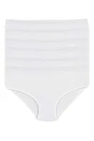 Pamuk Beyaz 6'lı Paket Bato Kadın Külot Yıldız 3580 Beyaz