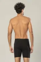 Pamuk Süprem Uzun Erkek Boxer Erdem 1416 Siyah görsel 9