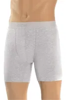 Pamuklu Erkek Boxer Likralı Uzun Paçalı ÖTS 2645 Gri
