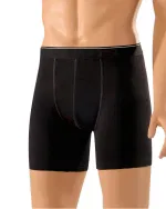 Pamuklu Erkek Boxer Likralı Uzun Paçalı ÖTS 2645 Siyah görsel 4