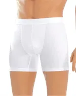 Pamuklu Erkek Likralı Boxer ÖTS 2640 Beyaz detay görünüm
