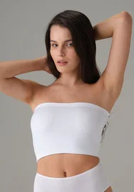 Doreanse Pamuklu Kadın Crop Straplez Doreanse 9133