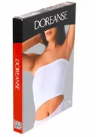 Pamuklu Kadın Crop Straplez Doreanse 9133 Beyaz farklı açı
