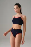Pamuklu Lacivert Boxer Model Kadın Spor Slip Doreanse 7093 Lacivert