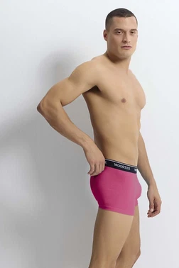 Wooster Pembe Erkek Boxer Strech Cotton Wooster W-064 - 3 Adet - Alternatif Görünüm