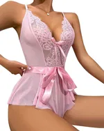 Pembe Fantezi Babydoll Lily Bianca 970 Pembe farklı açı