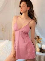 Pembe Kadın Tül Fantezi Gecelik Pink Night 3956 Pembe