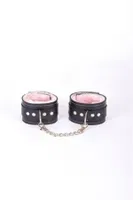 Pembe Peluşlu Fantezi Harness Kelepçe missisX 6011 Pembe