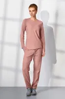 Uzun Kollu Yumoş Kumaş Kadın Pijama Takımı Doreanse 25K4041