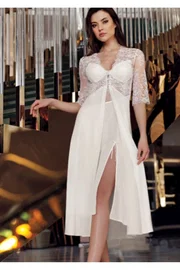 İmaj Penye Gelin Çeyiz Altılı Gecelik Takım Detaylı İmaj 9170