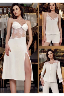 İmaj Penye Gelin Çeyiz Altılı Gecelik Takım Detaylı İmaj 9170 - Alternatif Görünüm