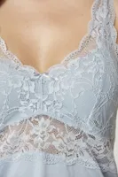 Penye Transparan Dantelli Gecelik Sabahlık Takım Pierre Cardin 4020  görsel 20