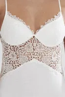 Pierre Cardin 5625 Penye Gecelik Sabahlık Pijama Takım Şort Takım 6'lı Gelin Çeyiz Seti Ekru görsel 7