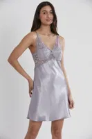 Pierre Cardin 605 Saten Dantel Gecelik Royal