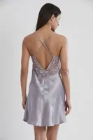 Pierre Cardin 605 Saten Dantel Gecelik Royal görsel 4
