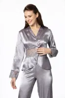 Pierre Cardin 6'lı Kısa Gecelik Sabahlık Çeyiz Set 6040 Royal görsel 16