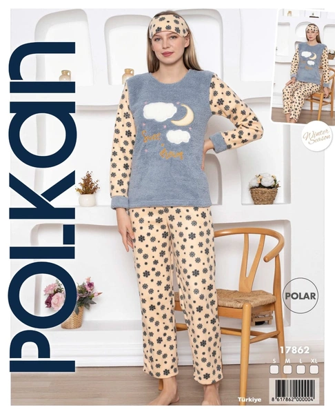 Polar Sweet Dream Gri Pijama Takım Polkan 17862