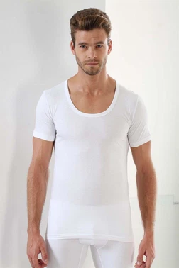 Arma Yıldız Premium Erkek Siyah Beyaz Gri Bisiklet Yaka Tişört Arma Yıldız 1002 - 3 ADET - Alternatif Görünüm