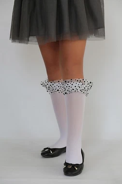 Daymod Puan Çocuk Dizaltı Çorap Beyaz Daymod D2222026