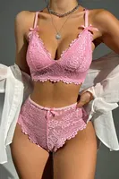 Pudra Dantel Bralet Fantazi Bralet Sütyen Takımı For Dreams 8455 Pudra görsel 5
