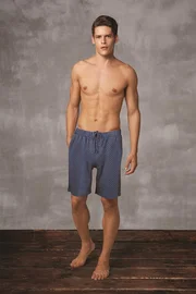 Doreanse Rahat Kesim Desenli Mavi Erkek Şort Doreanse 4622