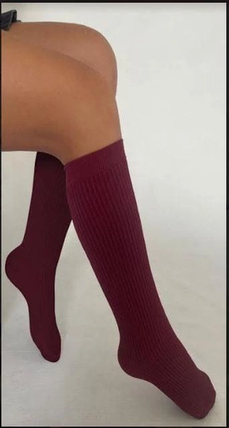 Rena Kadın Dizaltı Çorap Bordo Daymod D1222139