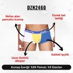 Renkli Erkek Hipster Boxer Darkzone DZN2460 farklı açı